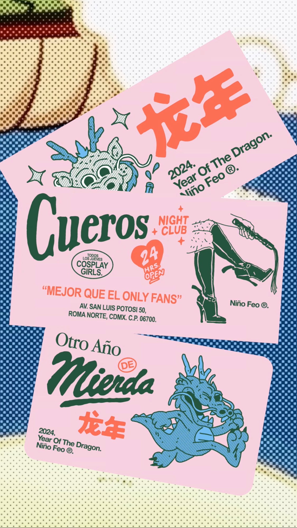 Sticker Set: Amargo y Feo Color Rosa.